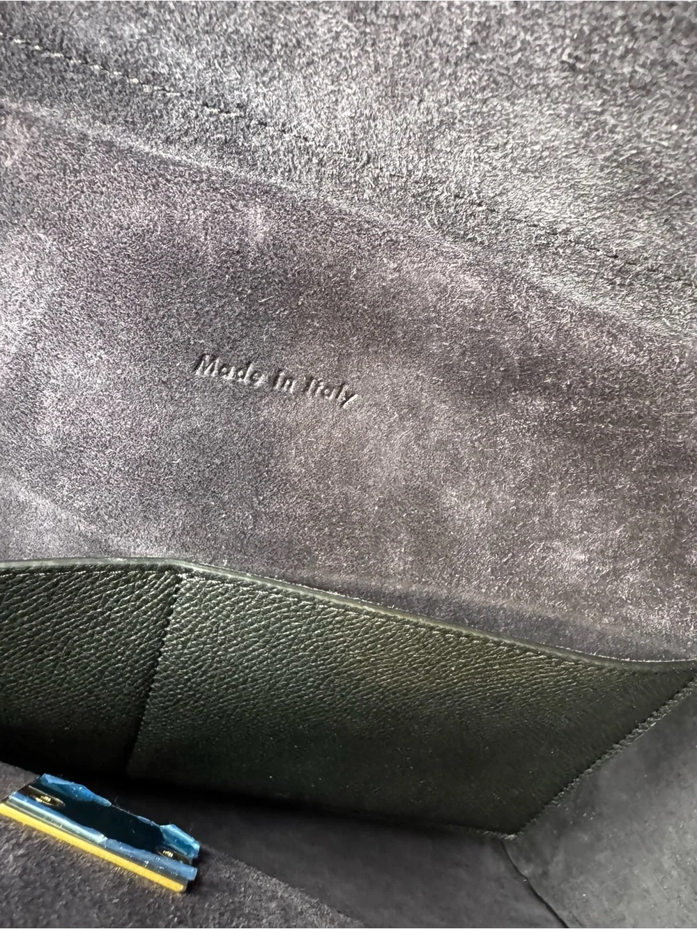 Celine Black Leather Satchel with Top Handle